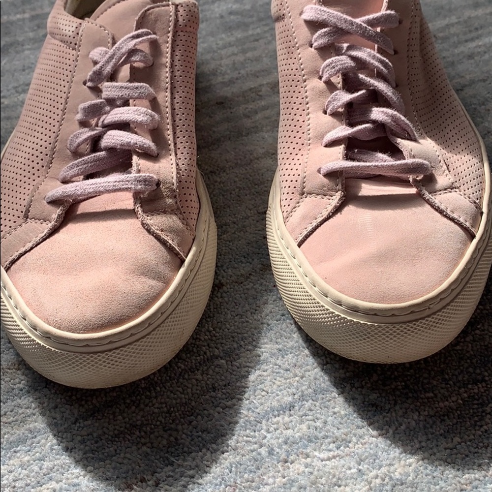 Common Projects Lilac Suede Perforated Sneakers 38 - image 3